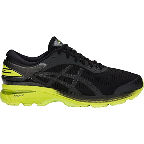 ASICS Gel-Kayano 25 Men's Running Shoe, Black/Neon Lime, 7.5 D(M) US