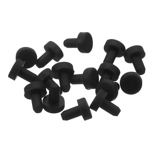 QUARKZMAN 32 Pezzi Tappo in Gomma Nero, 2-2,5m Tappo Fori