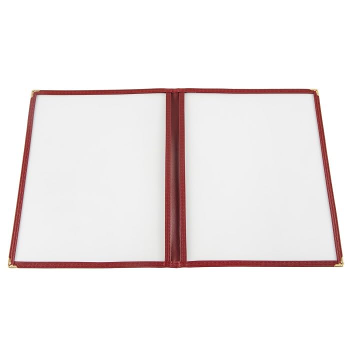 CAC Foodservice 2 Pocket Menu Cover MCP2-911GN Green 8.5x11 inch image 2