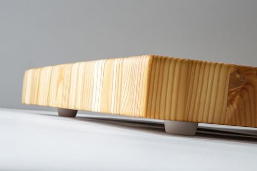 Larch Wood Canada End Grain Large Cutting Board, Standard Line, Handcrafted for Professional Chefs & Home Cooking, 21-5/8" x 13" x 1-3/4"
