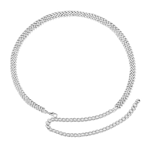 Women-Sparkle-Rhinestone-Thin-Belt - Adjustable Glitter Waist Belt for Wedding Dress Formal Dress Jean