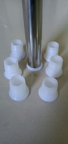 PVC Inner Cap Size 3/4'' Inch (Pack of 20P) Plastic Round end Cap for Steel Pipe/Furniture Tubing Caps/Plastic Plugs/Tubing End Caps/Buffer/Bush Shoes for Furniture (White)-image-5
