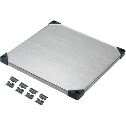 Global Industrial S2424SZ Nexel Solid Galvanized Shelf - 24 x 24 in. - Silver