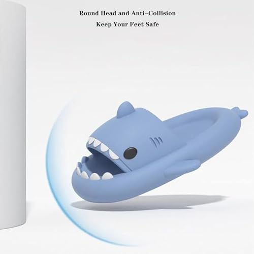 Jfxgjuv Shark Swell Chanclas, Shark Chanclas Originales Cloud Shark Slides Unisex Thick Sole Non-Slip Open Toe Shark Slides Slippers Sandals4