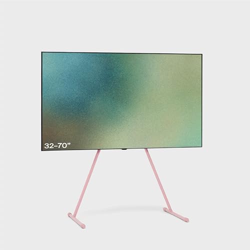 Pedestal Viva - Soporte para TV de 32 a 70 pulgadas | Soporte para TV de en diseño moderno | Robustas patas de acero | Elegante soporte para TV con patas inclinadas y pies redondeados