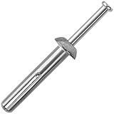 meite Hammer Drive Anchors 1/4" x 1-1/2" for HVAC Systems & Shelving Units, Heavy Duty Concrete Fasteners, Zinc-Plated Steel, Rust-Resistant (100 Counts)