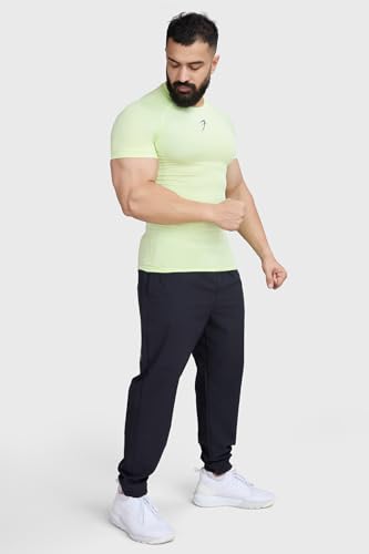 Image of FUAARK Men's Half Sleeve Compression T-Shirt - Athletic Base Layer for Fitness