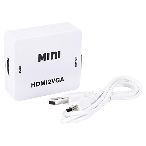 Microware Mini Hdmi To Vga Cables Adapter Converter Cable Connector Output Port RCA Female Laptop/TV/Monitor/Setup Box For Rs. 499 @ 62 %