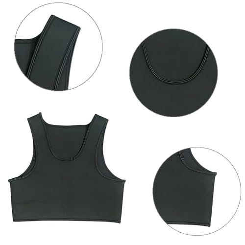Men's Neoprene Brace Vest Chest Support Strap Half Crop Tank Top Gym Bra Vest-Preventing Sports Injuries3