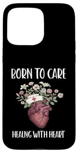 BORN TO CARE HEALING WITH HEART �i�[�X���C�t�w���X�P�A �X�}�z�P�[�X iPhone 15 Pro Max �p