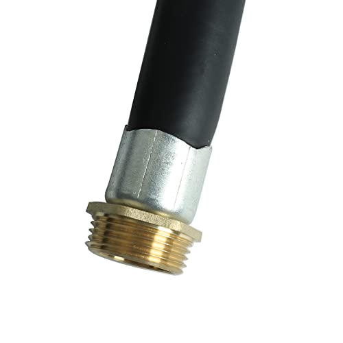 Easyberg Inlet 1'' & Outlet 3/4" X 20' Fuel Transfer Hose Hose Diameter 3/4" Farm Fuel Hose Tank Tube Hose Fluid Oil Pump Black (1 In & 3/4 In) #TOP4