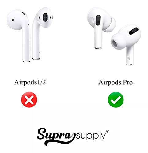 Fixador Auricular Borracha Fone Compatível Com AirPods Pro (M, Branco)