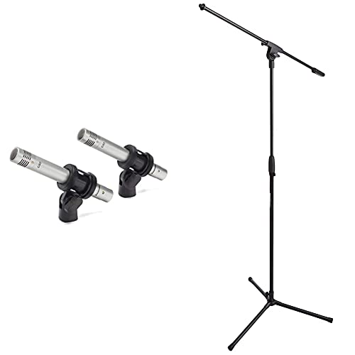 Samson Pencil Condenser Mic & Amazon Basics Boom Stand