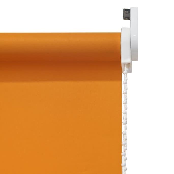 Funky Gadgets Roller Blinds Square Eyelet Light Filtering Roller Blind Daylight Trimmable Blinds Child Safe Easy Fit Metal Tube Home Office Window Blinds- Ochre - Image 4