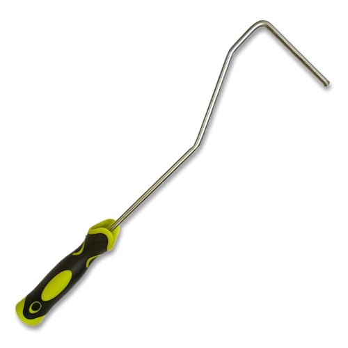 Mango Rodillo Pintar Soft para Recambios de Rodillos Pequeños de 10 cm. Mango Largo Varilla Rodillo Ø6 mm. Marco de Rodillo de Pintura. Asa de Rodillo Pequeño Bimateria (C)