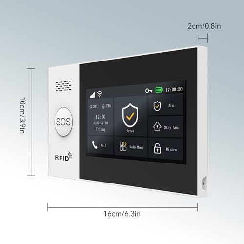 Home Security Alarm System,DIY Wireless WiFi Alarm System (Motion Detector, Door Window Sensor, Remote Control, Siren), Compatible with Alexa and Google for House, Apartment - Image 4