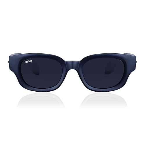Image of Dervin UV Protection Polarized Rounded Rectangle Sunglasses for Men and Women
