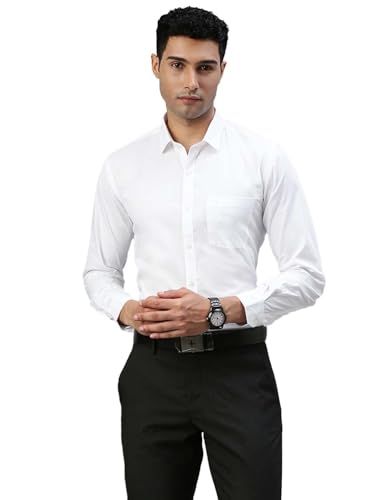 Image of RAMRAJ COTTON Men Full Sleeve Shirt | Prestigious Fit | Elegant Daily Formal Wear
