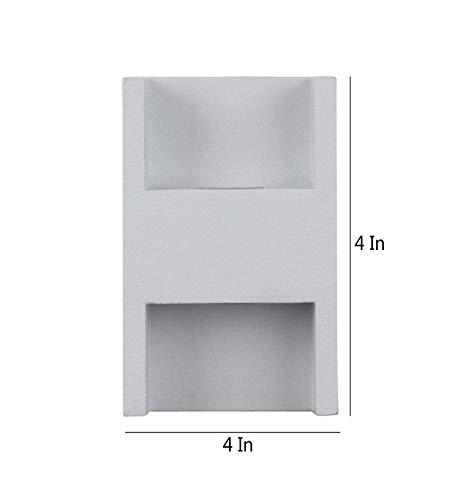 Image of ELIANTE White Outdoor Wall Light Metal for Living Room, Bedroom, Dining Room, Kitchen | 2 Years Warranty | Inbuilt LED
