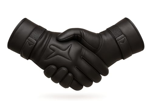 Image of TLN Genuine Leather Gloves for Men | Premium Soft & Warm Winter Gloves | Stylish Driving, Biking & Riding Gloves | Durable Hand Gloves for Outdoor, Motorcycle & Daily Use