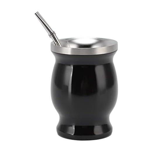 Taza de Mate Tradicional, Taza de Calabaza Mate de Acero Inoxidable para Mantener la Temperatura, Ligera para Arte de Té