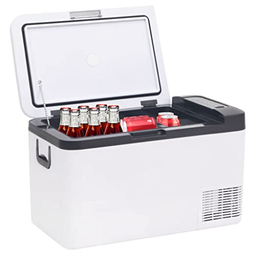 Vetnasa Nevera con asa y Adaptador PP y PE Negro y 25 L Casa y jardín, Cocina y Comedor, Objetos para Llevar Comida y Bebida, Neveras Multicolor 12,84 KG