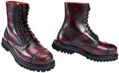 Brandit Rub Off Phantom 10 Eye Boots, Farbe: burgundy-red, Größe: 12