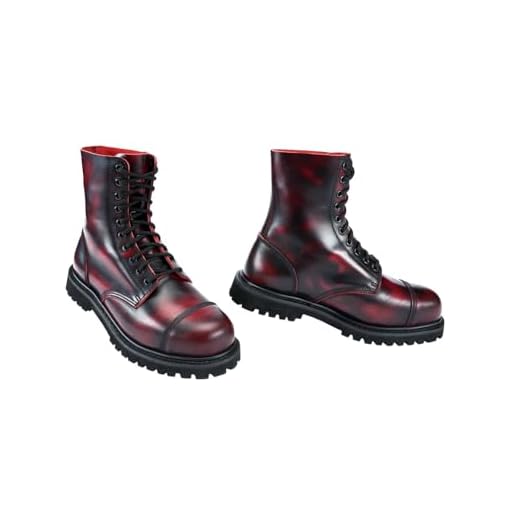 Brandit Phantom Rub Off 10 Eyelet Boots burgundy/red Gr. 8/42