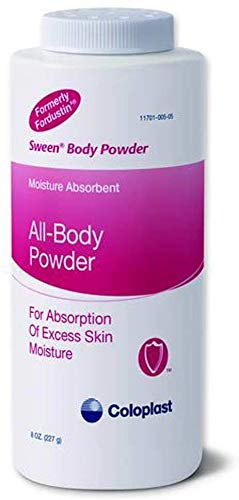 Special 1 Pack of 5 - Sween Body Powder (Fornerly Fordustin Body Powder) with Noncaking, Natural Corn Starch Col0505 Coloplast Corporation