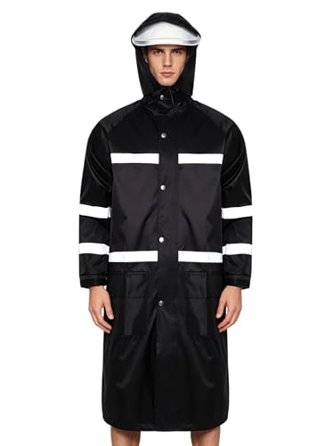 Poncho de pluie rétro réfléchissant pour ne plus subir les trajets sous l'orage