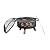 Teamson Home Round Steel Outdoor Fire Pit Outside Wood Burning Firepit Bonfire with Firebowl, Poker, Mesh Screen for Patio Garden Backyard BBQ, 30 Inch, Black