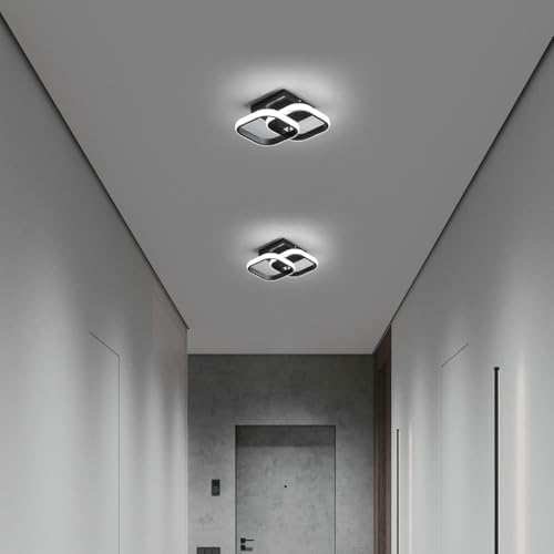 Image of Modern Dimmable LED Ceiling Light | Flush Mount Black Fixture with 3 Color Modes | Adjustable Brightness for Bedroom, Living Room & Dining Room (Ceiling Light (803))