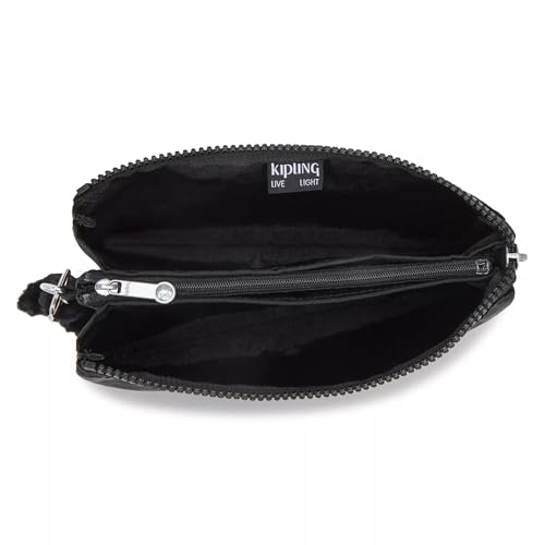 Image of Kipling Womens Creativity Extra Large Wristlet, Versatile Cosmetics Kit, Lightweight Nylon Travel Organizer Pouch, Black Noir, Extra Large US