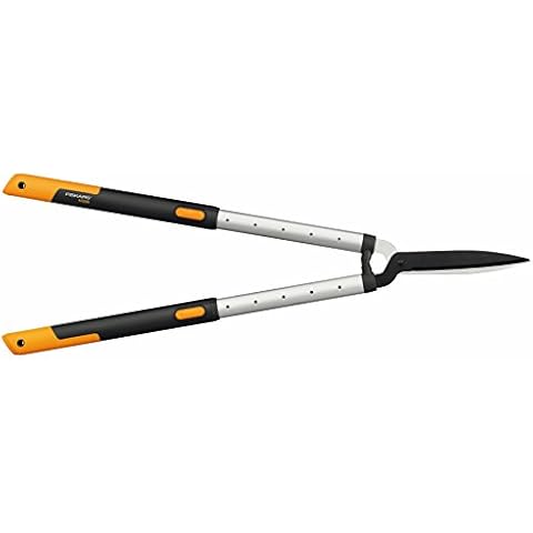 Fiskars SmartFit Teleskop-Heckenschere, Antihaftbeschichtet, Hochwertige Stahl-Klingen Cover