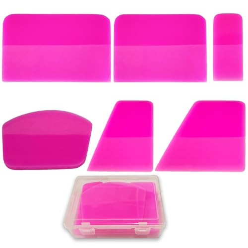 GWEITOOL 6 in 1 PPF Squeegee kit Anti-Scratch Soft TPU Squeegee PPF Tools for Paint Protection Film Vinyl Wrap and Window Tint Application