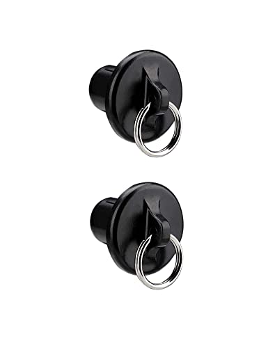 IVYSUN Outdoor Blinds Replacement Parts End Cap with Ring,Double Strength Enhancement,Weather Resistance,Compatible with Coolaroo Exterior Roller Shade(Black,2 Pcs)