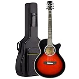 Top 10 Melhores Violão Elétrico para comprar em 2025 12 Violão Elétrico Bravo TF200 Aço Série Tuneful + Bag Luxo (RD - Red Burst)