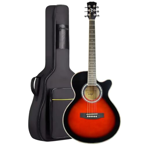 Violão Elétrico Bravo TF200 Aço Série Tuneful + Bag Luxo (RD - Red Burst)