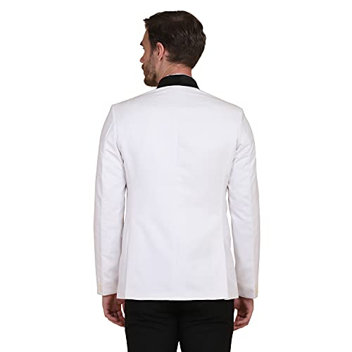 Image of TAHVO Grey Notched Lapel Blazer with Hanky