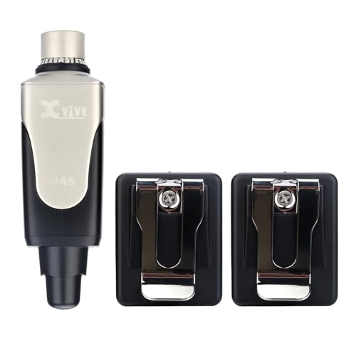 Image of Xvive U45R2 Wireless in Ear Monitor System 5.8ghz IEM System, 1 Transmitter and 2 Bodypack Receiver, Black