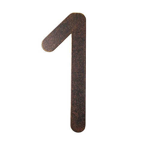 Preisvergleich Produktbild Heibi Hausnummer MAX 1, Edelstahl braun-gold