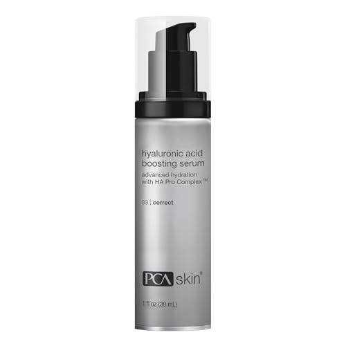 PCA SKIN Hyaluronic Acid Boosting Face Serum, Hyaluronic Acid Serum for Face Made with Niacinamide and Ceramides, Helps Reduce Fine Lines and Wrinkles and Delivers 24-Hour Moisturization, 1 oz Pump