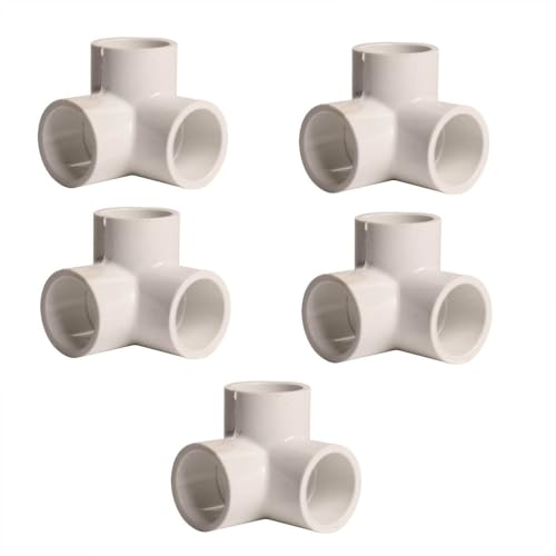 GULUANT 5 Pack Replacement 3/4 Inch Slip x 1/2 Inch Threaded PVC Side Outlet Elbow Sch 40 for PrimeX 88350