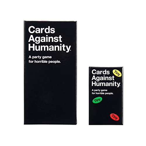 Cards Against Humanity: Tiny Edition • Miniature Main Game with 600 Ridiculously Tiny Cards, Gold, 2.6" x 4.4" x 1.8" - Image 2
