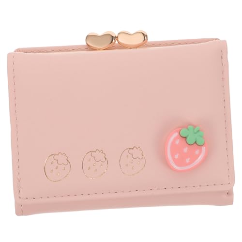 Compact Cute Wallet PU Coin Bag Small Card Organizer Clutch Purse for Outdoor Shopping Travel with Multiple Slots Lightweight Portable Accessory