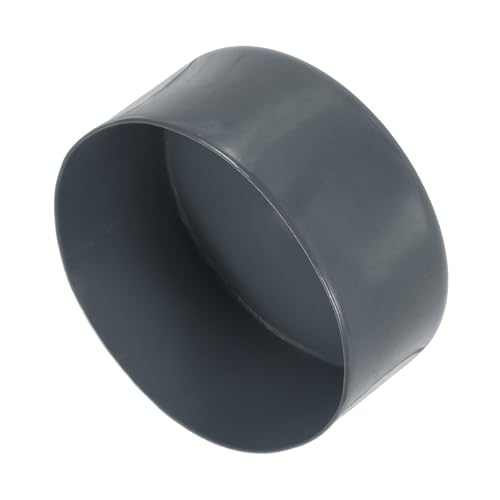 Image of uxcell 2pcs Rubber End Caps 110mm(4 5 /16 Inch) ID x 80mm(3 1 /8 Inch) H Vinyl Round Tube Bolt Cap Cover Screw Thread Protectors Dark Grey