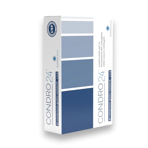 Pharmalab24 Condro24 | Integratore Collagene per Dolori Ossa 30cpr x 1.3gr