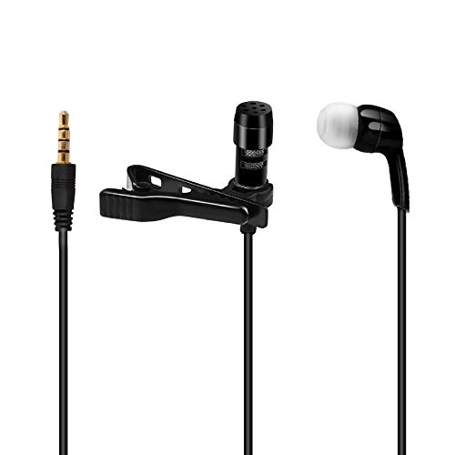 2020 Upgrade Lavalier Microphone With Earphone One-piece Design Mic.Compatible with iphone&Android smartphone.Perfect
