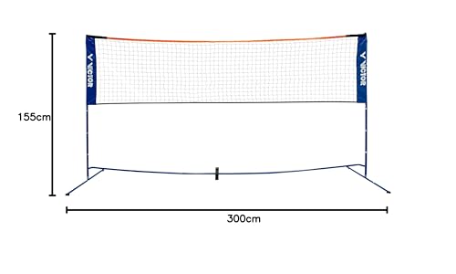 Foto von VICTOR Mini Badminton Netz -höhenverstellbar mit Tragetasche- für Federball, Tennis, Volleyball und Fußball-Tennis, 859/1/0