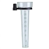 Zerodis Rain Gauge Plastic Tube Udometer Easy to Read for Outdoor Garden Yard 1.38inch Capacity